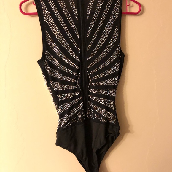 Akira black sheer bodysuit - Picture 4 of 4